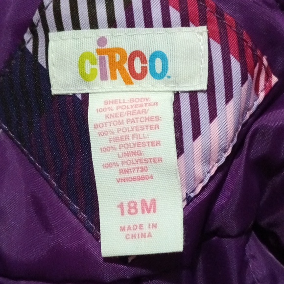 Circo-Plaid Purple and Pink Winter Overalls - Picture 6 of 8